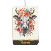 花魅力的付き牛用空気清浄剤 カーエアーフレッシュナー (正面)