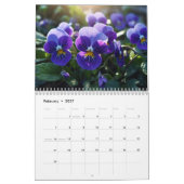 花魅力的撮影誕生月花 カレンダー (2月 2027)