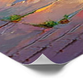 花魅力的飾りガーデンベンチ ポスター (角)