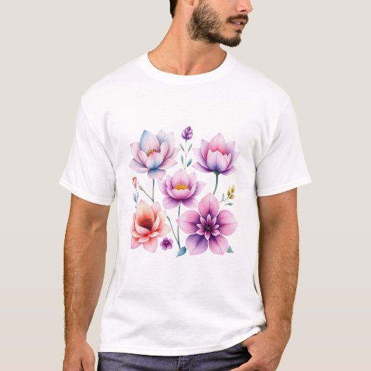 花鮮やかが開花 Tシャツ (正面)