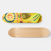 花鮮やかのスケートボード スケートボード (横)