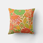 花鮮やかの優雅な柄 クッション (裏面)