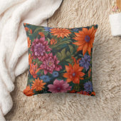 花鮮やかの盛り合わせ クッション (ブランケット)