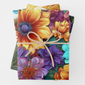 花鮮やかの盛り合わせ ラッピングペーパーシート (インサイチュ)