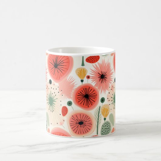 花鮮やかをフルカラーで咲かせる モーフィングマグカップ (中央)
