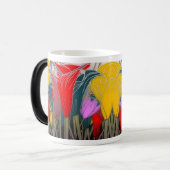 花鮮やかカラフル柄 モーフィングマグカップ (正面左)