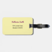 花鮮やか力デザインと開花カラフル ラゲッジタグ (裏面横)