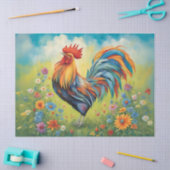 花鮮やか園の鶏 薄葉紙 (クラフト)