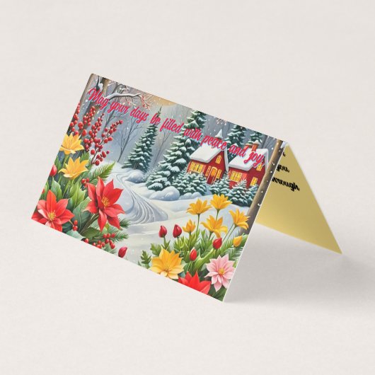 花鮮やか園クリスマスカード (正面)