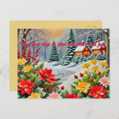 花鮮やか園クリスマスカード ポストカード (正面/裏面)