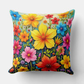 花鮮やか園ジョイアート クッション (正面)