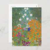 花鮮やか園 – グスタフクリムト シーズンポストカード (正面/裏面)