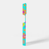 花鮮やか柄の電話ケース iPhoneケース (右側面)