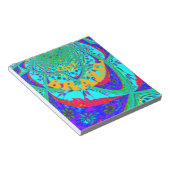 花鮮やか柄：ブラジルの献上品食べ愛 ノートパッド (アングル)