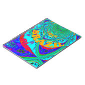 花鮮やか柄:ブラジルの献上品食べ愛 ノートブック (左側)