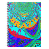 花鮮やか柄:ブラジルの献上品食べ愛 ノートブック (正面)