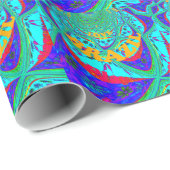 花鮮やか柄：ブラジルの献上品食べ愛 ラッピングペーパー (ロールコーナー)