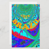 花鮮やか柄：ブラジルの献上品食べ愛 便箋 (正面/裏面)