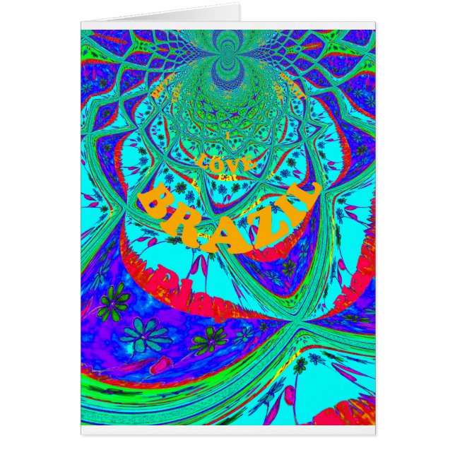 花鮮やか柄：ブラジルの献上品。 (正面)