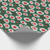 花鮮やか柄 ラッピングペーパー (角)