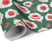 花鮮やか柄 ラッピングペーパー (ロールコーナー)