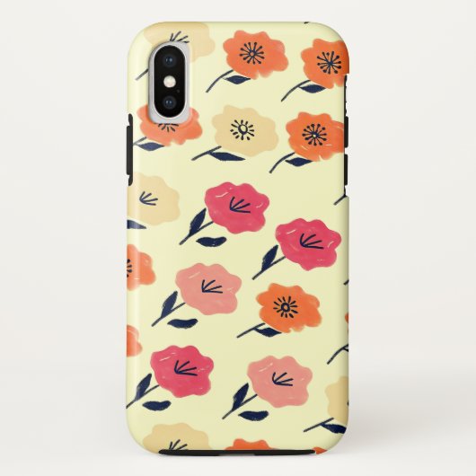 花鮮やか柄 Case-Mate iPhoneケース (裏面)