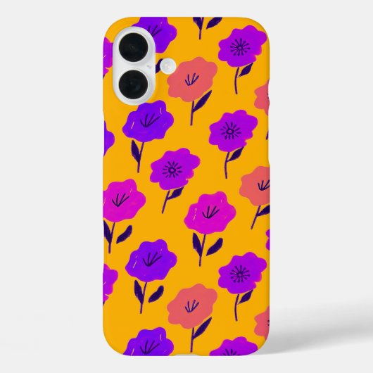花鮮やか柄 Case-Mate iPhoneケース (裏面)