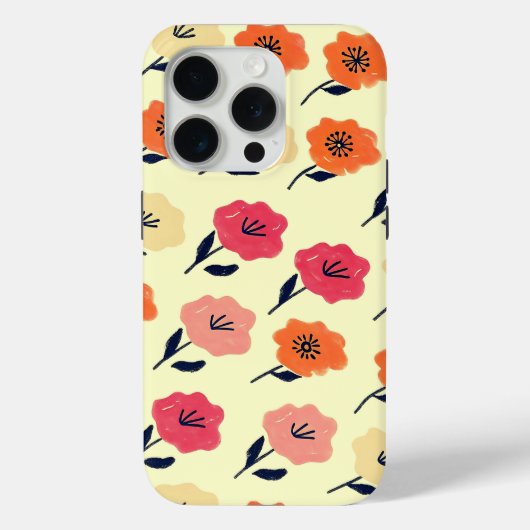 花鮮やか柄 Case-Mate iPhoneケース (裏面)