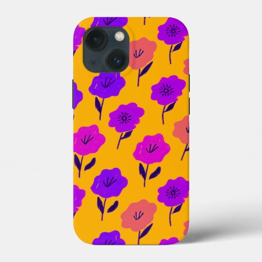 花鮮やか柄 Case-Mate iPhoneケース (裏面)