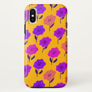 花鮮やか柄 iPhone XSケース