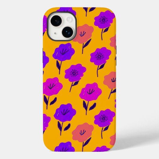 花鮮やか柄 Case-Mate iPhoneケース (裏面)