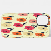 花鮮やか柄 iPhoneケース (裏面横)