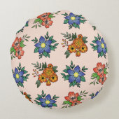 花鮮やか素朴枕 ラウンドクッション (裏面)