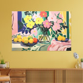 花鮮やか絵画はマテインスパイアス キャンバスプリント (インサイチュ (リビング))