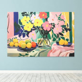 花鮮やか絵画はマテインスパイアス キャンバスプリント (インサイチュ (ウッドフロア))