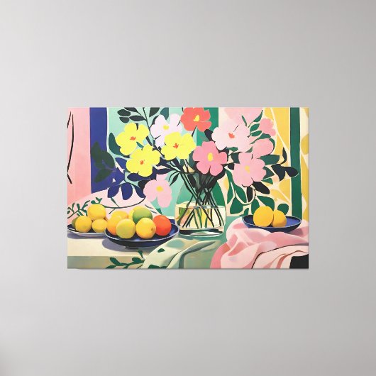 花鮮やか絵画はマテインスパイアス キャンバスプリント (正面)
