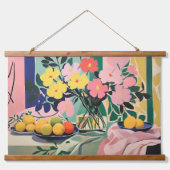 花鮮やか絵画はマテインスパイアス 吊り下げ型タペストリー (正面)