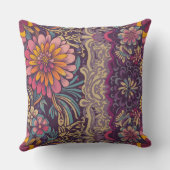 花鮮やか色 クッション (裏面)