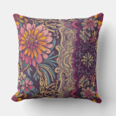 花鮮やか色 クッション (正面)