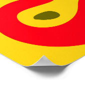 花鮮やか花 ポスター (角)