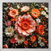 花鮮やか花 ポスター (正面)