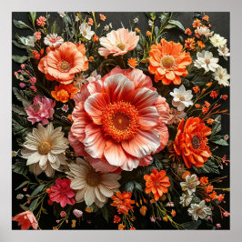 花鮮やか花 ポスター