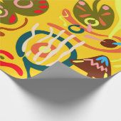 花鮮やか花 ラッピングペーパー (角)