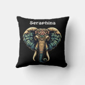 花鮮やか象離れ クッション (裏面)