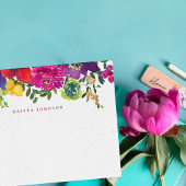 花鮮やか赤ちゃんシャワーありがとう サンキューカード