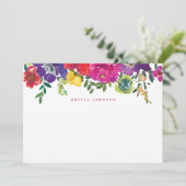 花鮮やか赤ちゃんシャワーありがとう サンキューカード (スタンド正面)