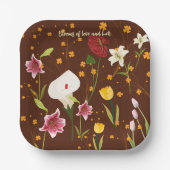 花鮮やか類 ペーパープレート (正面)