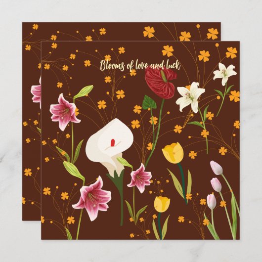 花鮮やか類 招待状 (正面/裏面)