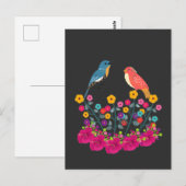 花鳥が美カラフルしい ポストカード (正面/裏面)