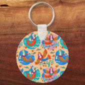 花鳥と人魚 キーホルダー (正面)